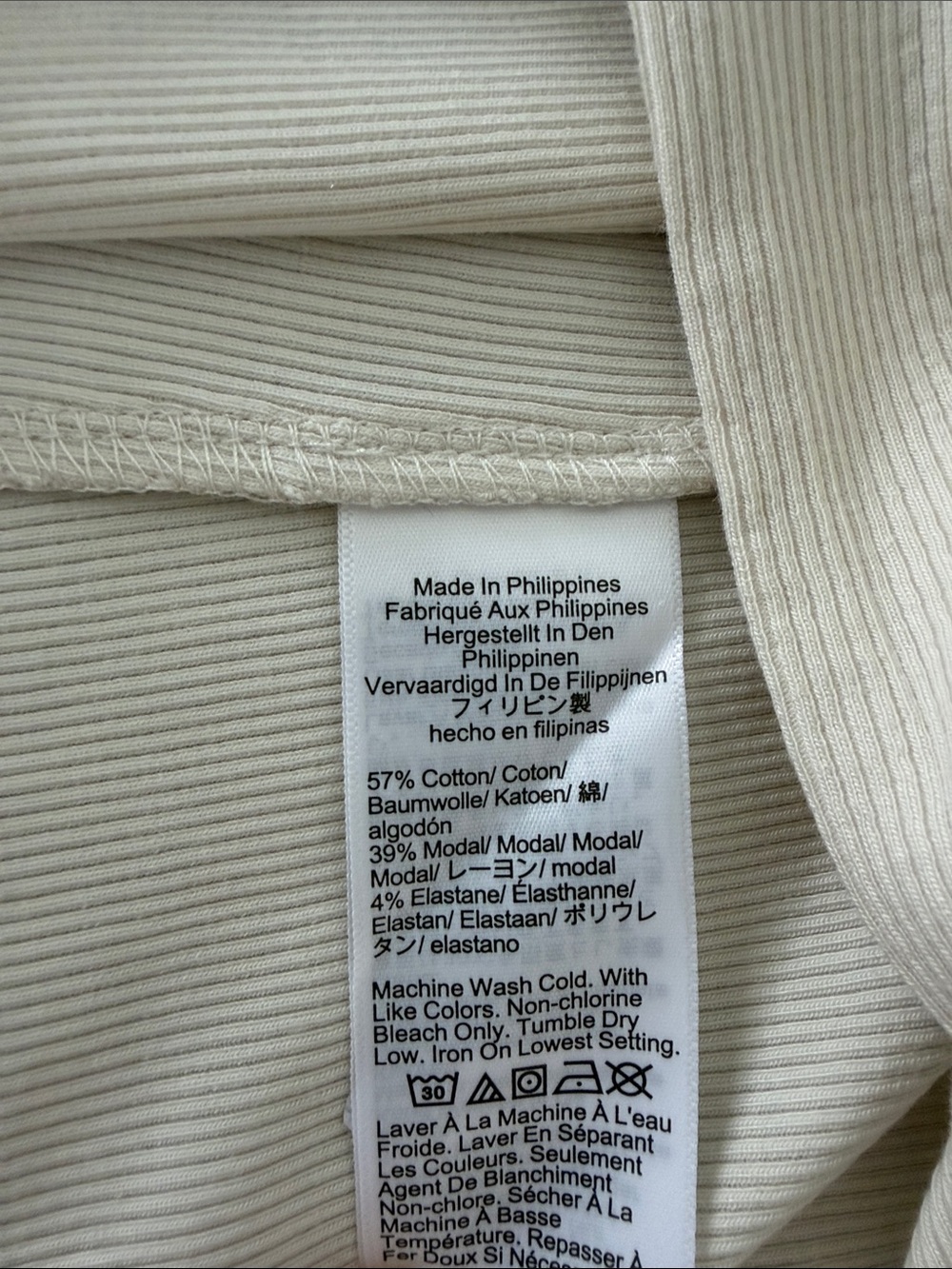 NWT JCrew Ribbed Button Front Top - Picture 5 of 5